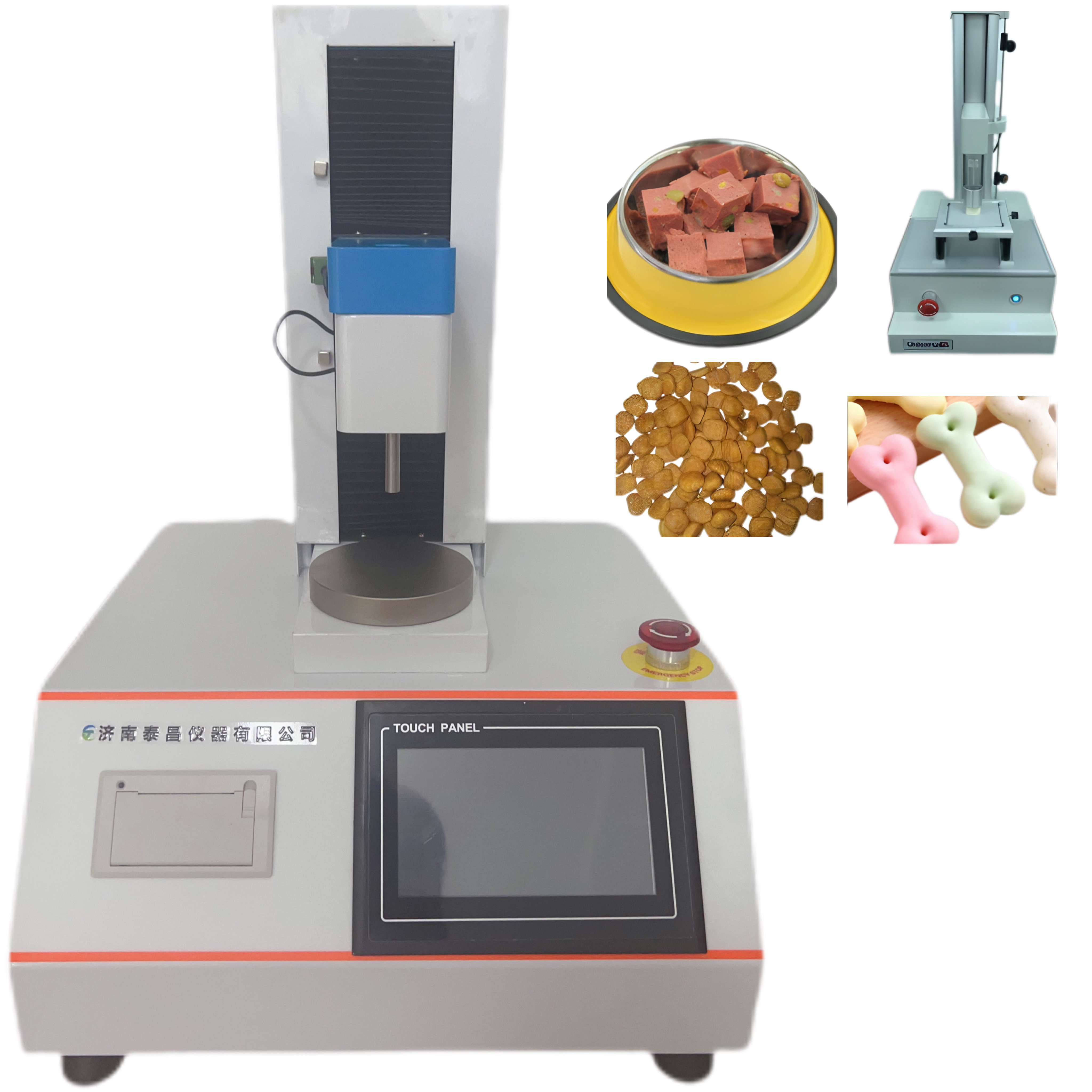 貓糧和狗糧的硬度 磨牙小饅頭的破裂強(qiáng)度 寵物餅干的硬度和脆性 潔齒棒的硬度、脆性和斷裂強(qiáng)度 果凍和布丁的彈性、Q 性 罐頭樣品或者香腸、火腿腸的硬度、彈性、回 復(fù)性、粘性和咀嚼性等指標(biāo)